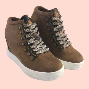 Not Rated Tibi Wedge Sneakers - Tan - Size 9.5